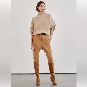 Nili Lotan camel Paris pants size 2